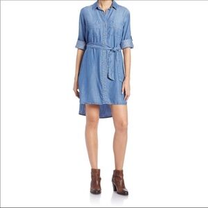 Cloth & Stone- Chambray Button Down 3/4 Sleeve Dress